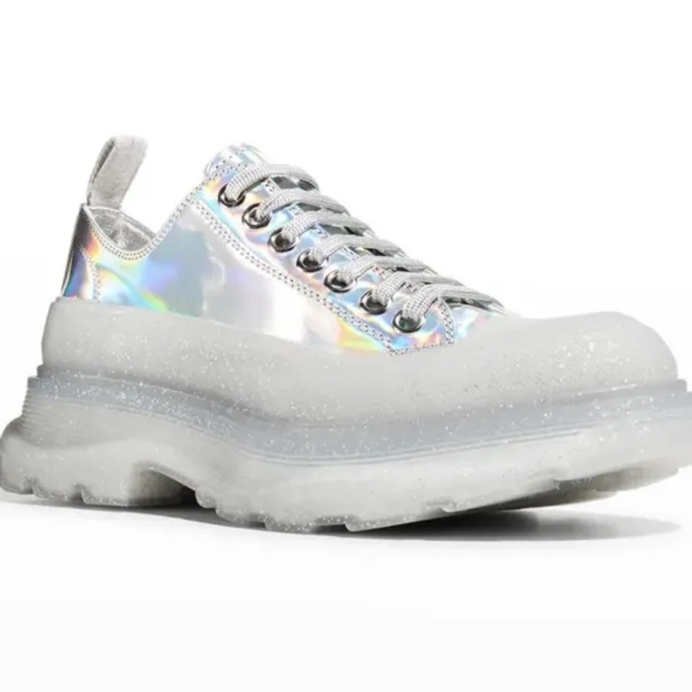 Alexander McQueen Sneakers, womens size 38.5, worn once for a photoshoot